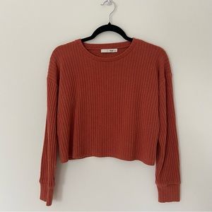 Wilfred Free Ribbed Long Sleeve Knit Pullover size Small